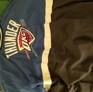 OKC Thunder windbreaker insulated jacket